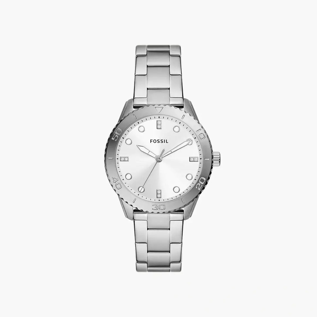 Fossil Dayle Three-Hand Stainless Steel Watch