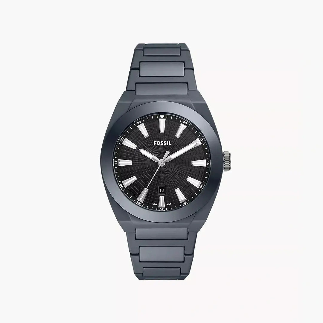 Fossil Everett Three-Hand Date Grey Ceramic Watch