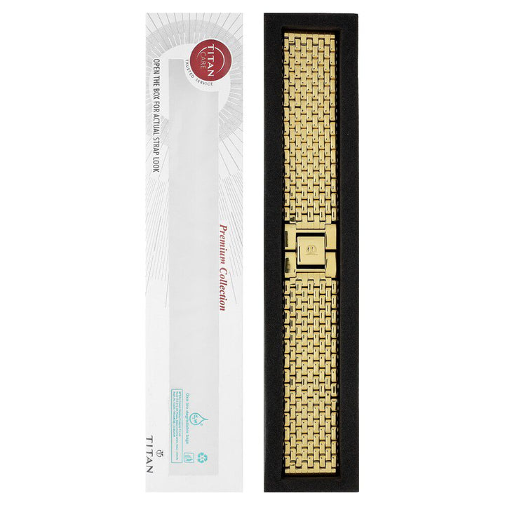 22 mm Golden Stainless Steel Straps for Men-CSF22181968P/P
