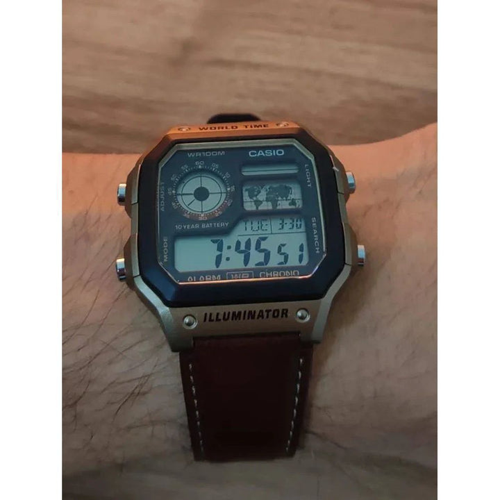 CASIO D383 CASIO YOUTH AE1200WHL-5AVDF Digital Watch (Unisex)