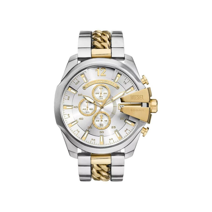 DIESEL  Mega Chief Chrono White Dial Watch DZ4672