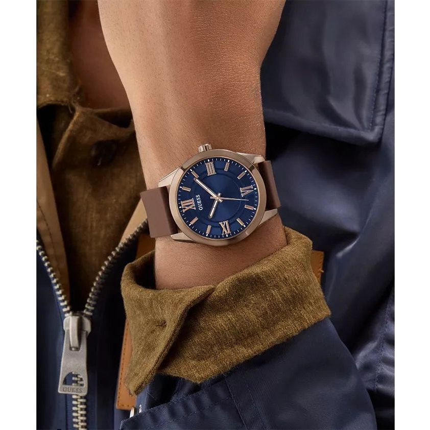 GUESS Mens Brown Tone Analog Watch GW0894G3