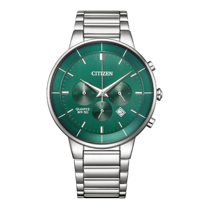 CITIZEN QUARTZ GENTS WATCH GREEN DIAL - AN8220-52X
