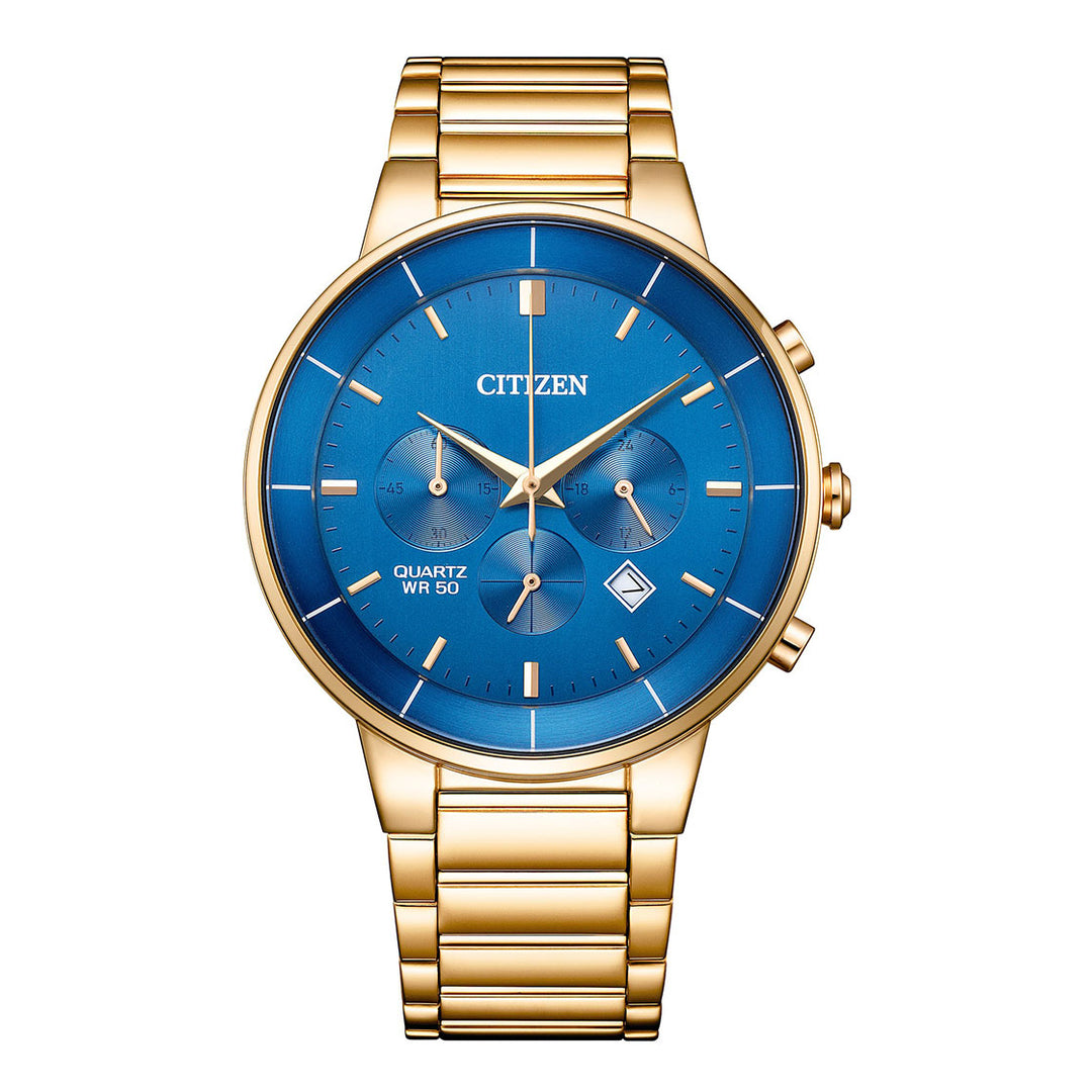 CITIZEN QUARTZ GENTS WATCH BLUE DIAL - AN8223-54L