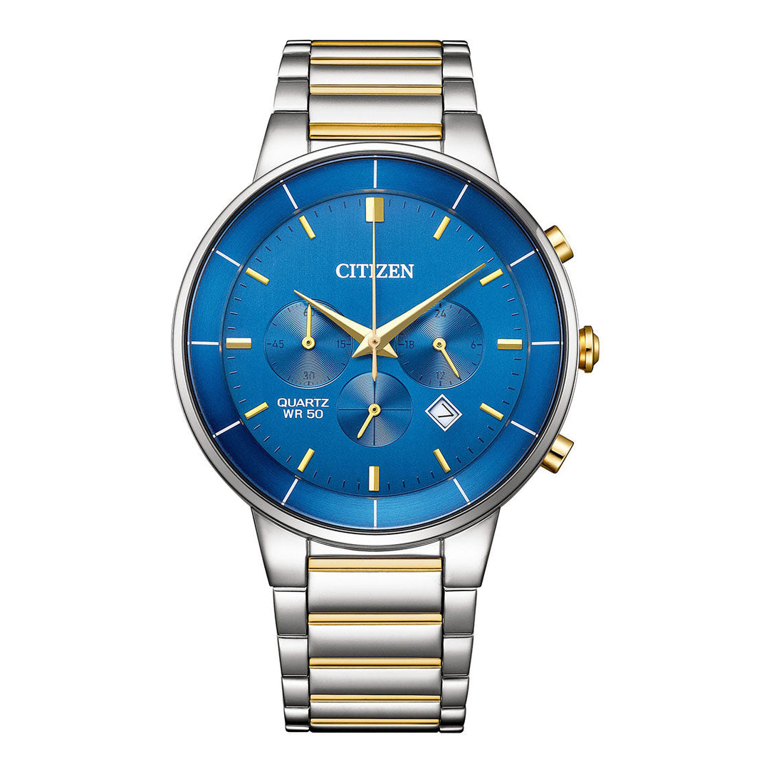 CITIZEN QUARTZ GENTS WATCH BLUE DIAL - AN8224-51L
