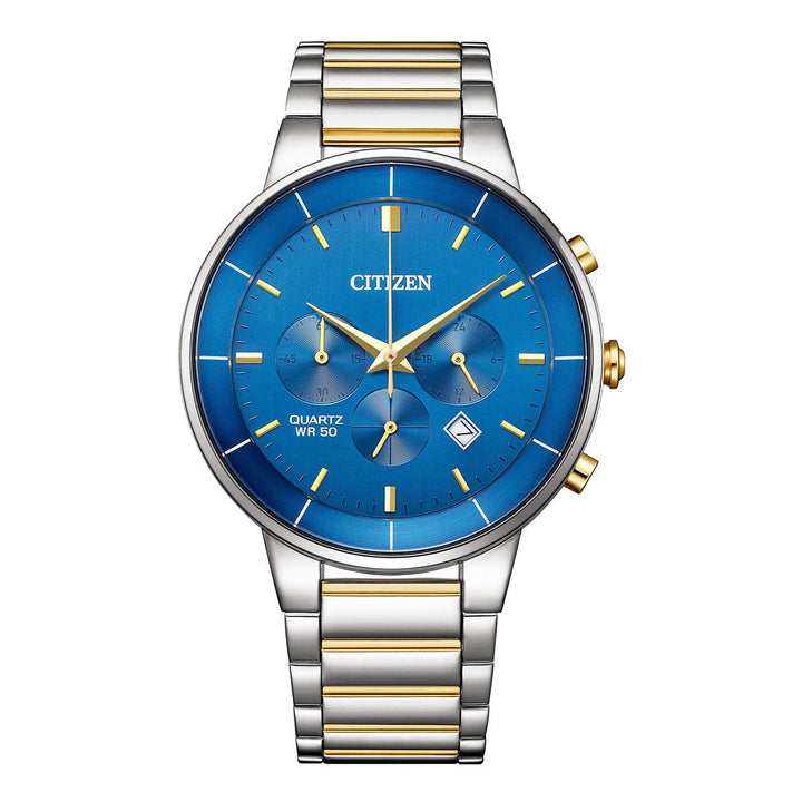 CITIZEN QUARTZ GENTS WATCH BLUE DIAL - AN8224-51L