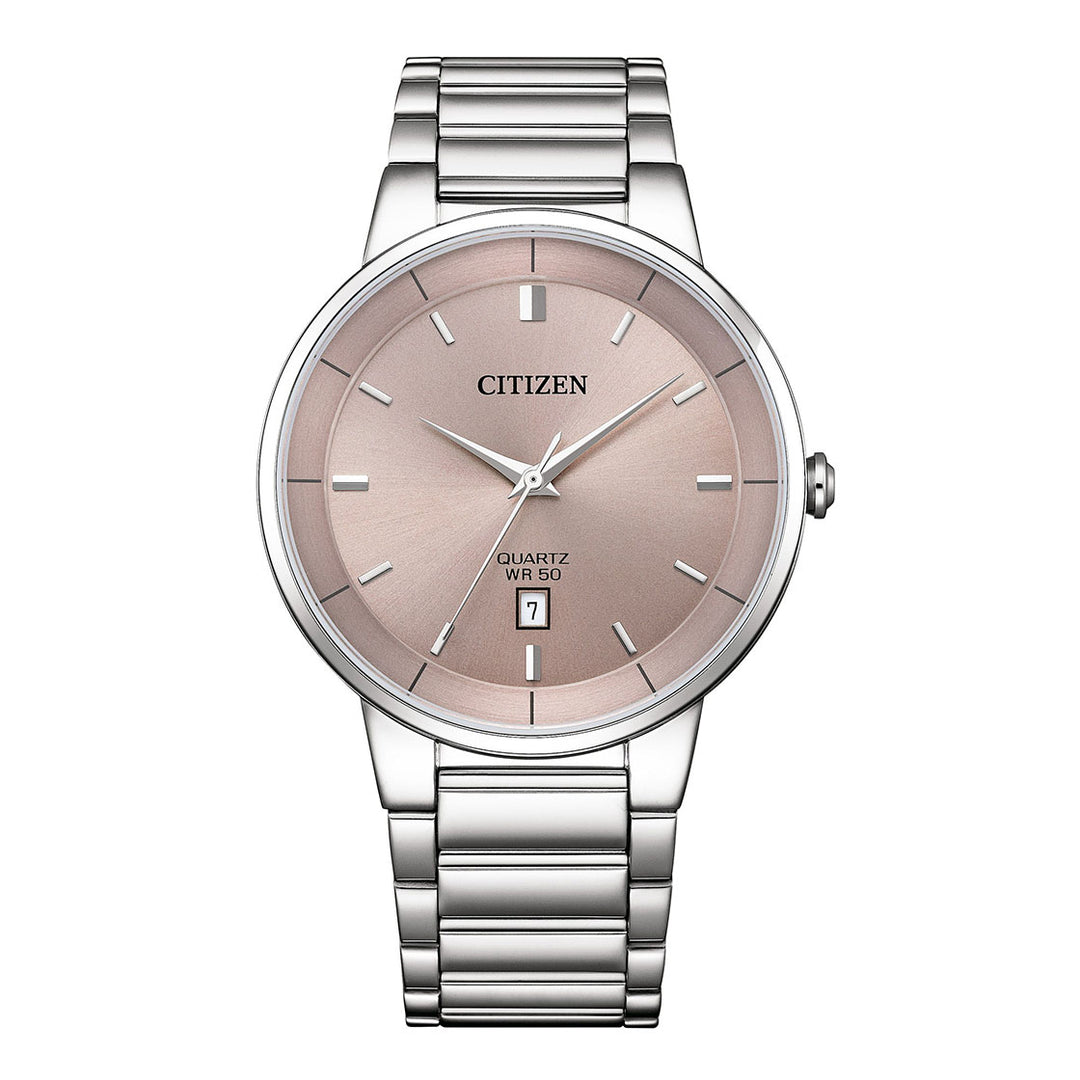CITIZEN QUARTZ GENTS WATCH PINK DIAL - BI5120-51Z