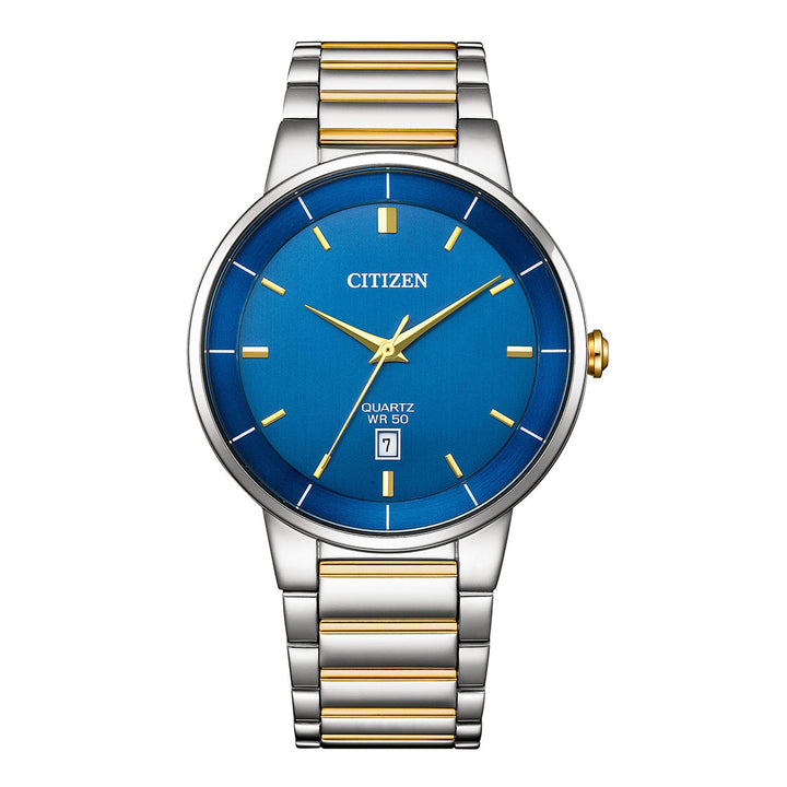 CITIZEN QUARTZ GENTS WATCH BLUE DIAL - BI5124-50L