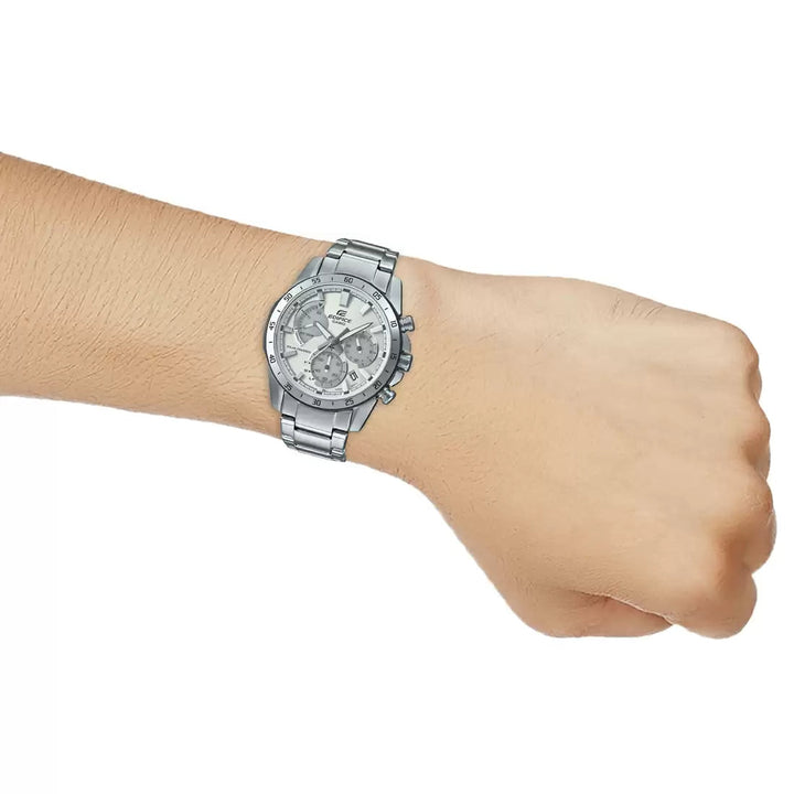 Casio EDIFICE ED528 Silver Dial Chronograph Men's Watch