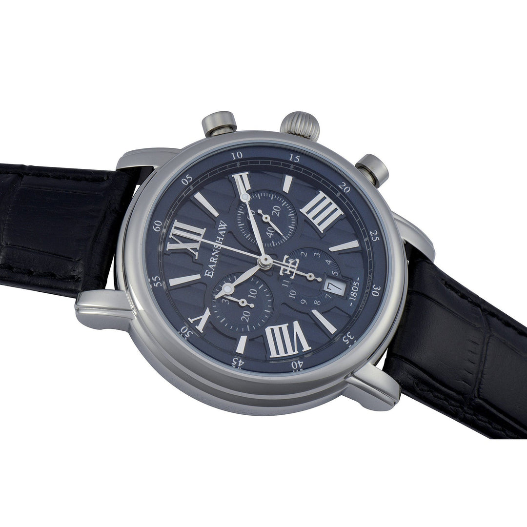 Earnshaw Swiss Made Longcase 43 Chronograph Regency Blue