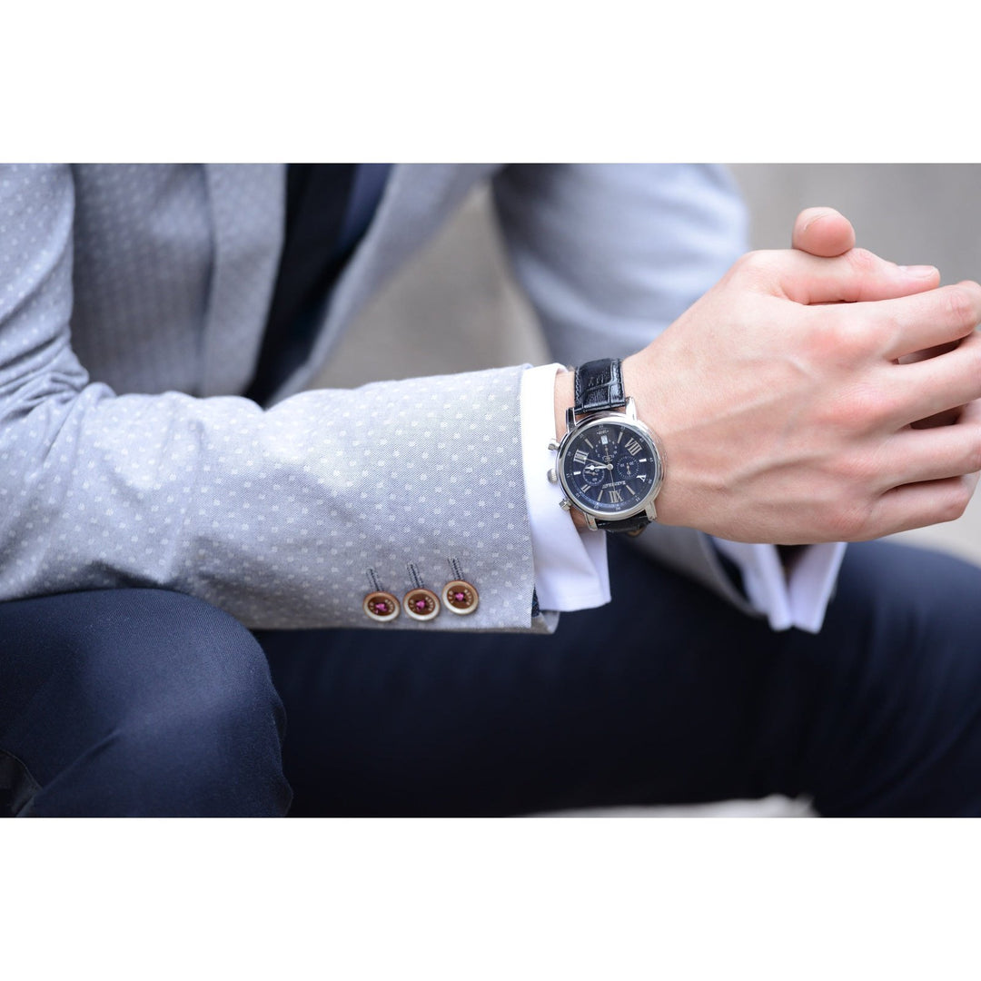 Earnshaw Swiss Made Longcase 43 Chronograph Regency Blue