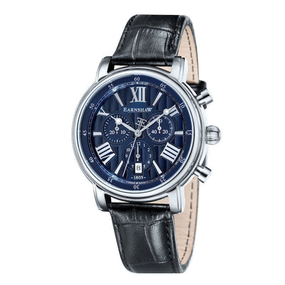 Earnshaw Swiss Made Longcase 43 Chronograph Regency Blue