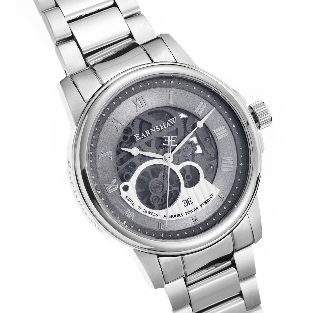 Earnshaw Beagle Skeleton Automatic Steel Grey