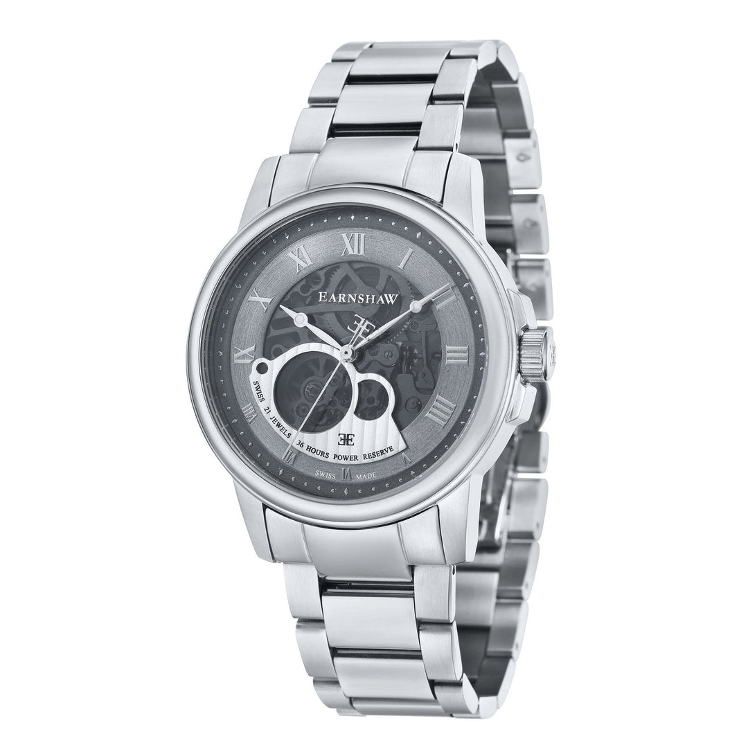 Earnshaw Beagle Skeleton Automatic Steel Grey