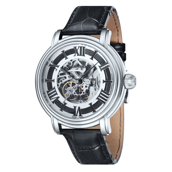 Earnshaw Longcase Skeleton Automatic Silver White