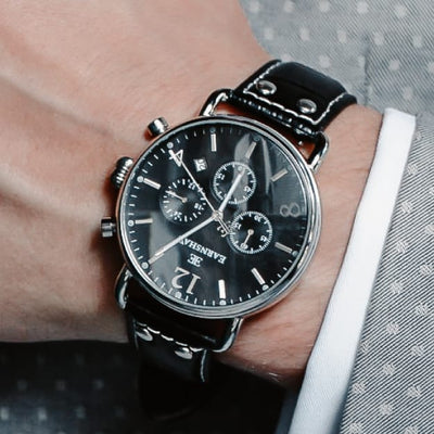 Earnshaw Investigator Chronograph Heritage Black