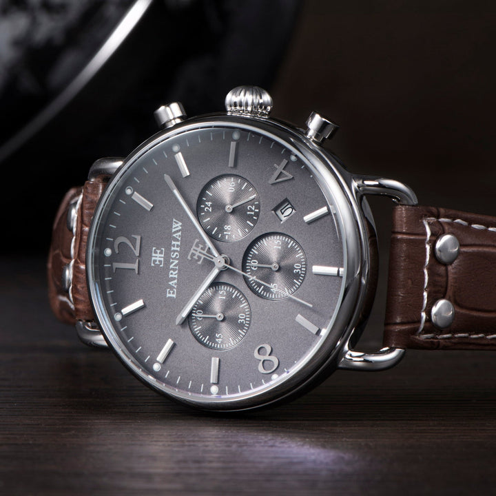 Earnshaw Investigator Chronograph Velvet Grey