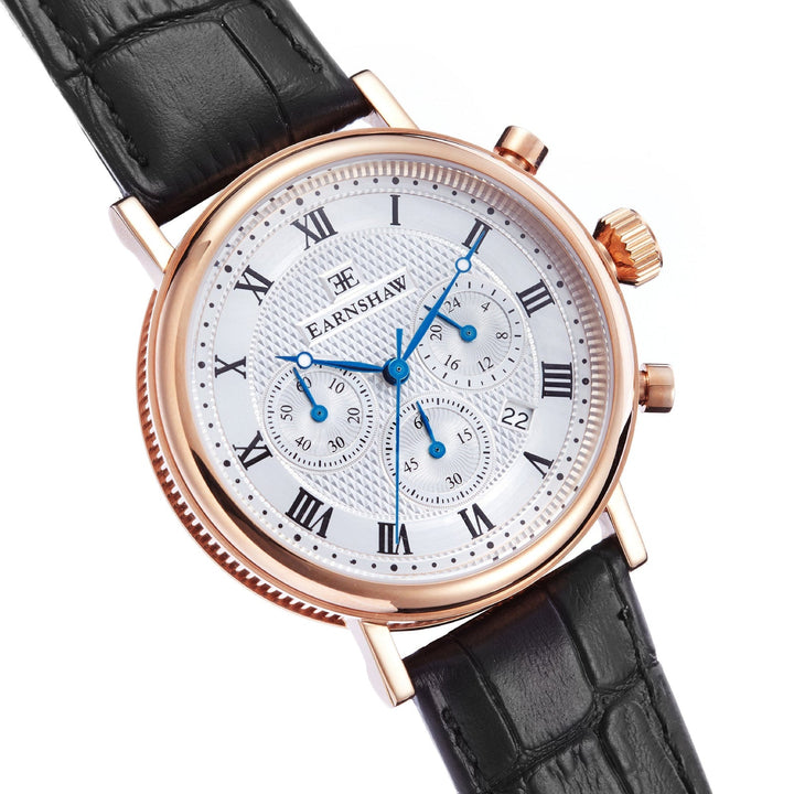 Earnshaw Beaufort Chronograph Timepiece Steel Rose Gold