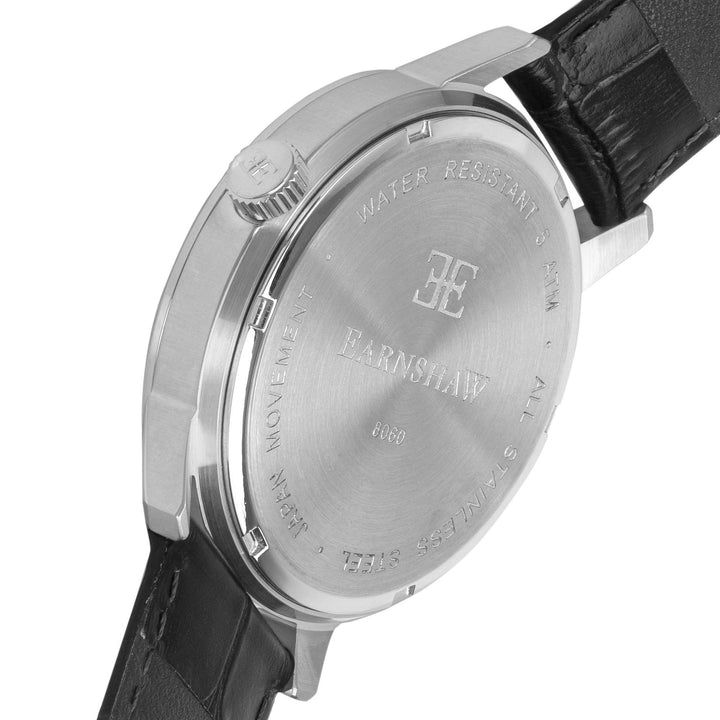 Earnshaw Cornwall Sweep Second Retrograde Watches Ink Black