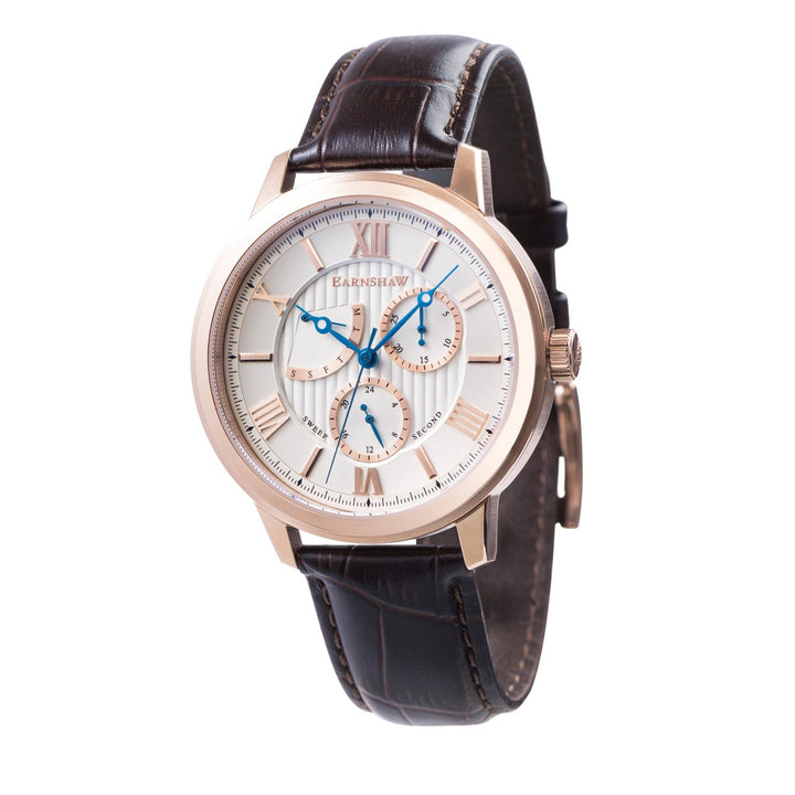Earnshaw Cornwall Sweep Second Retrograde Watches Rose Gold