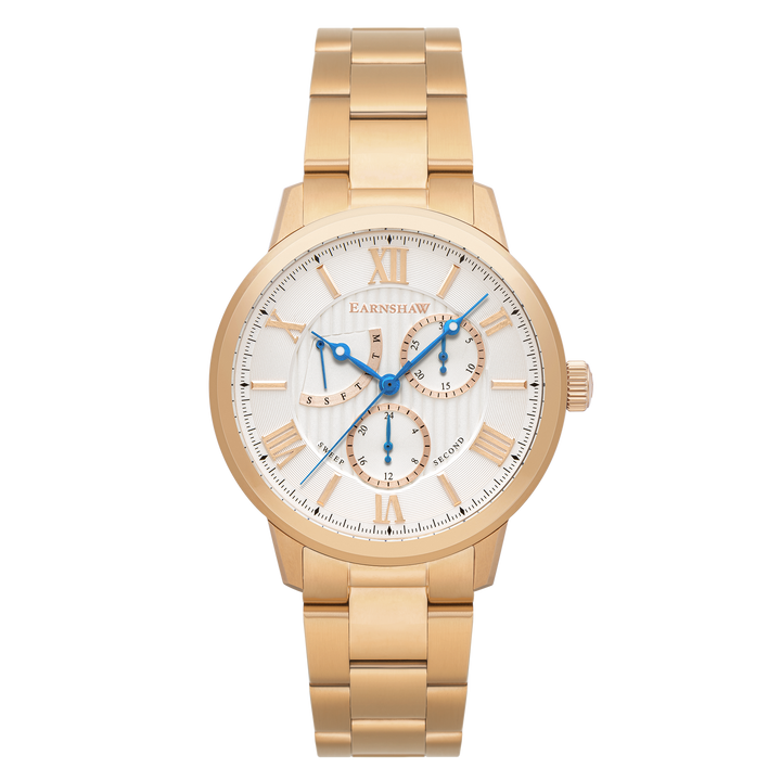 Earnshaw Cornwall Retrograde Watches Day Rose