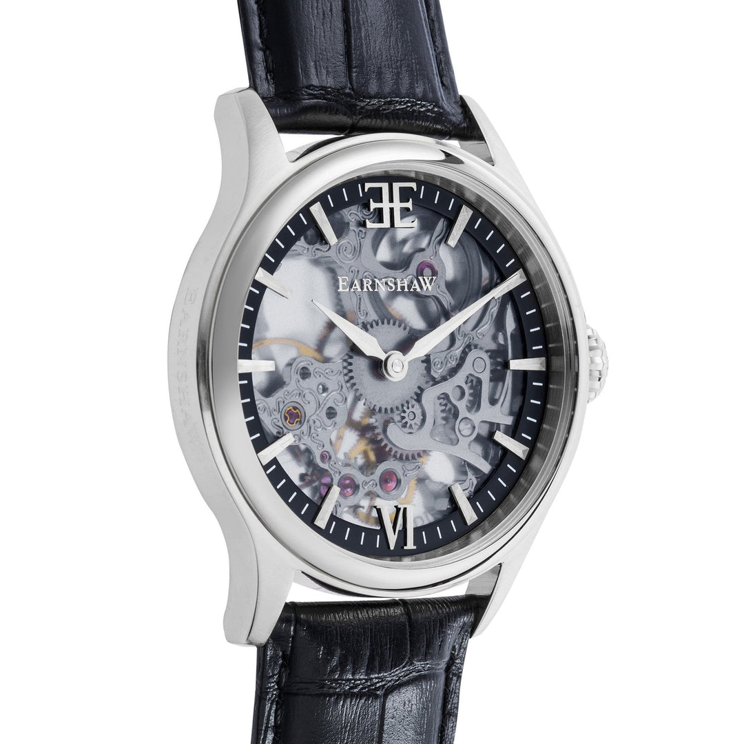 Earnshaw Bauer Mechanical Skeleton Shadow Black