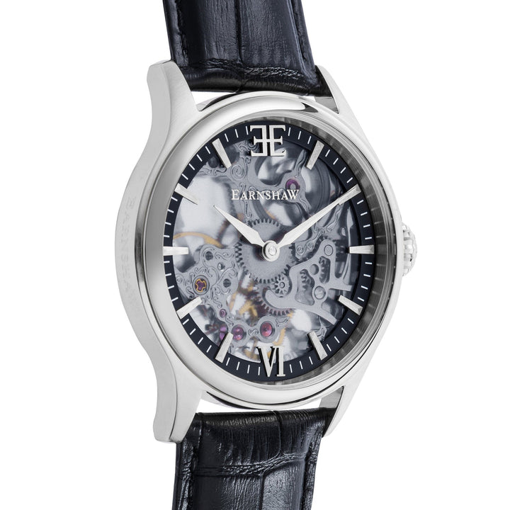 Earnshaw Bauer Mechanical Skeleton Shadow Black