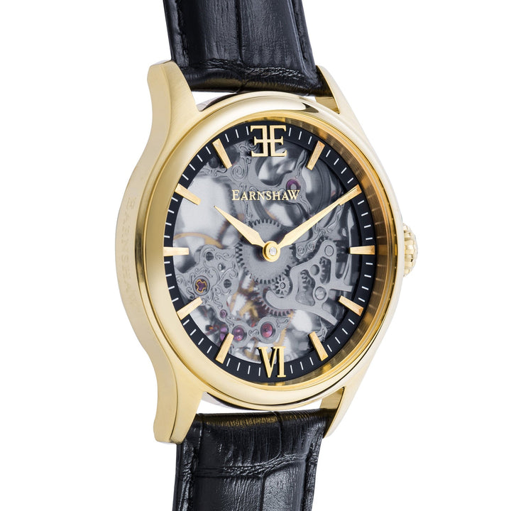 Earnshaw Bauer Mechanical Skeleton Shadow Gold
