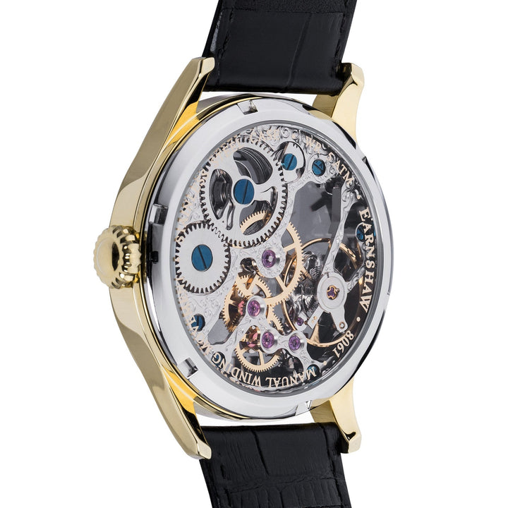 Earnshaw Bauer Mechanical Skeleton Shadow Gold