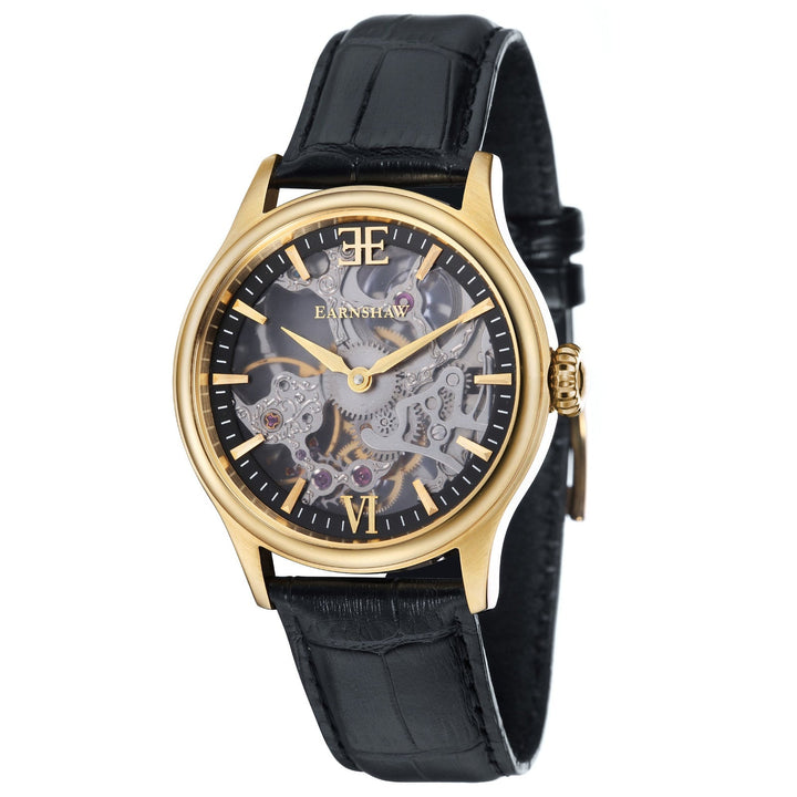 Earnshaw Bauer Mechanical Skeleton Shadow Gold
