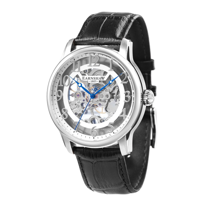 Earnshaw Longitude Skeleton Mechanical Watches Clear White