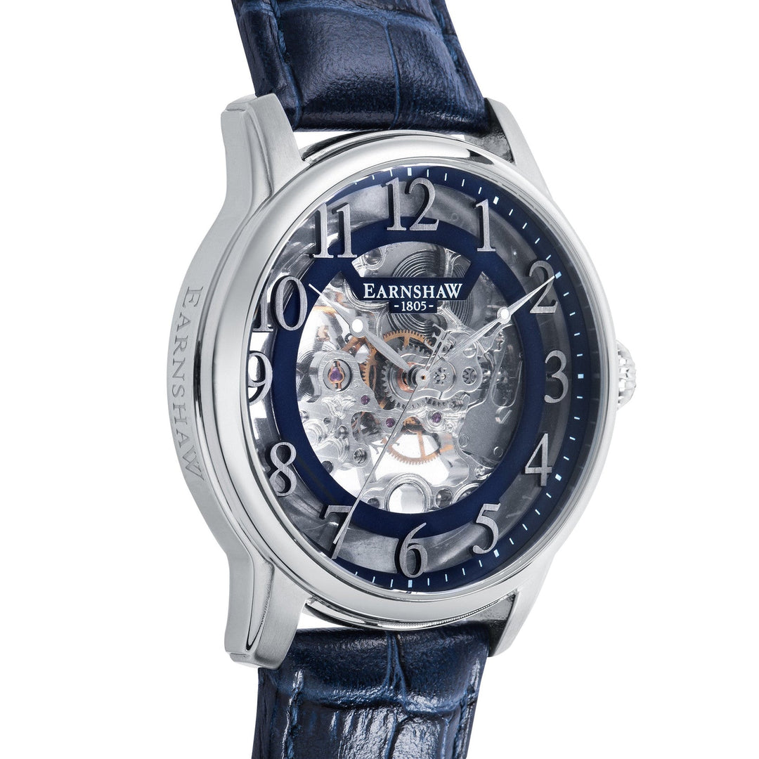 Earnshaw Longitude Mechanical Skeleton Admiral Blue