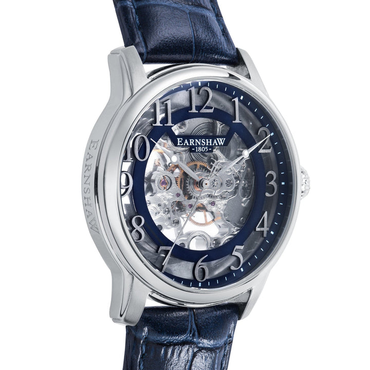 Earnshaw Longitude Mechanical Skeleton Admiral Blue