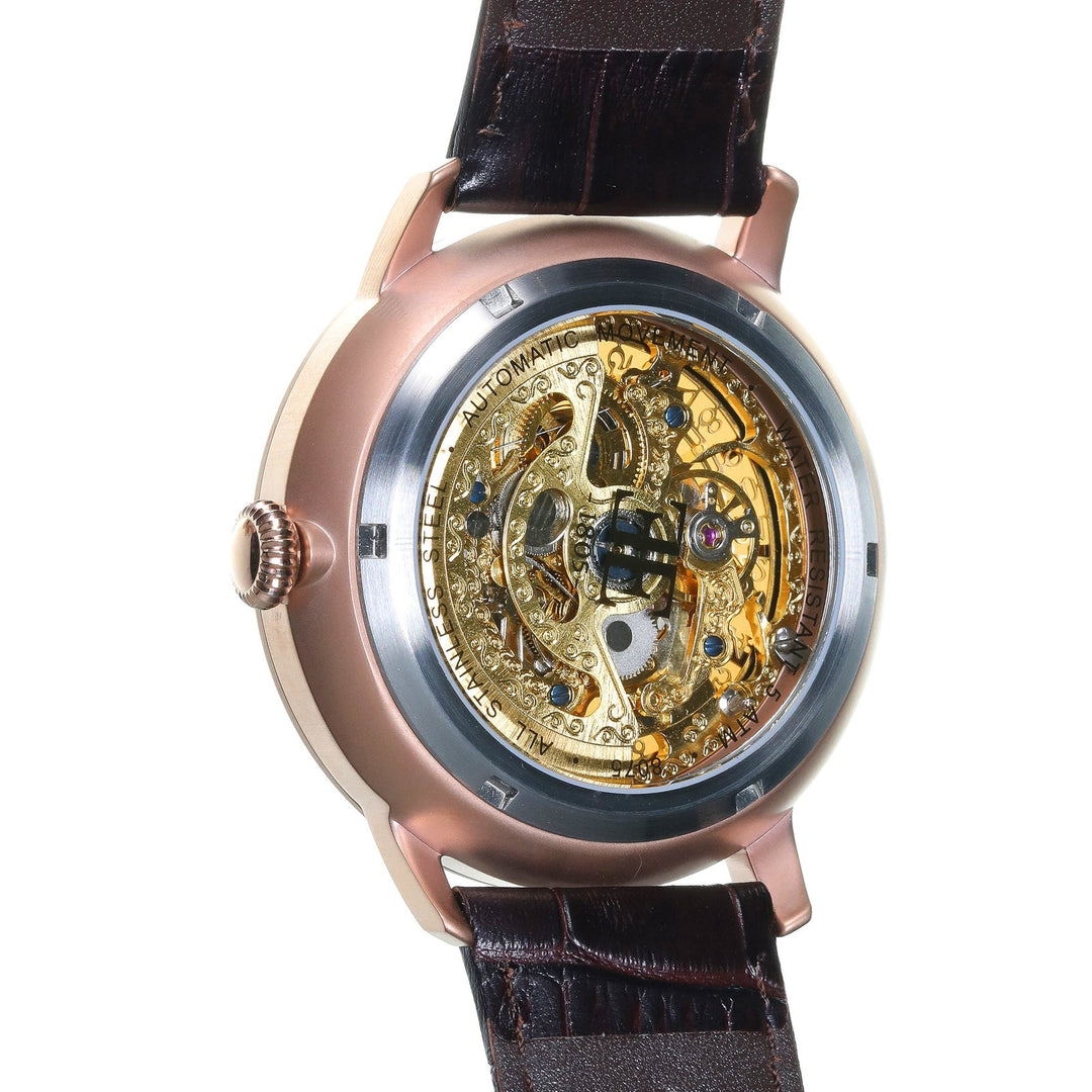 Earnshaw Vancouver Skeleton Automatic Sienna Brown