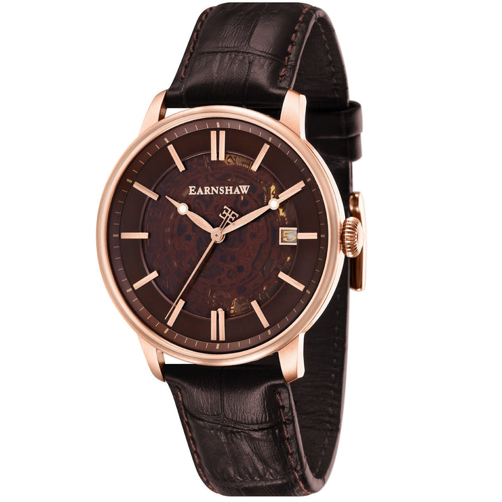 Earnshaw Vancouver Skeleton Automatic Sienna Brown
