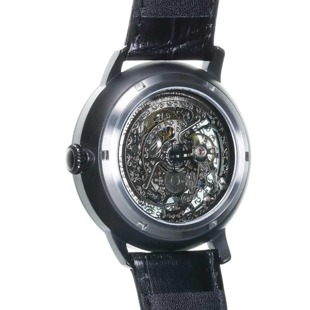 Earnshaw Vancouver Skeleton Automatic Sable Black