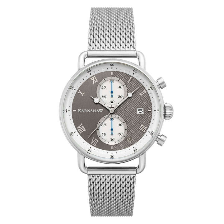 Earnshaw Investigator Dual Eye Chronograph Panda Grey