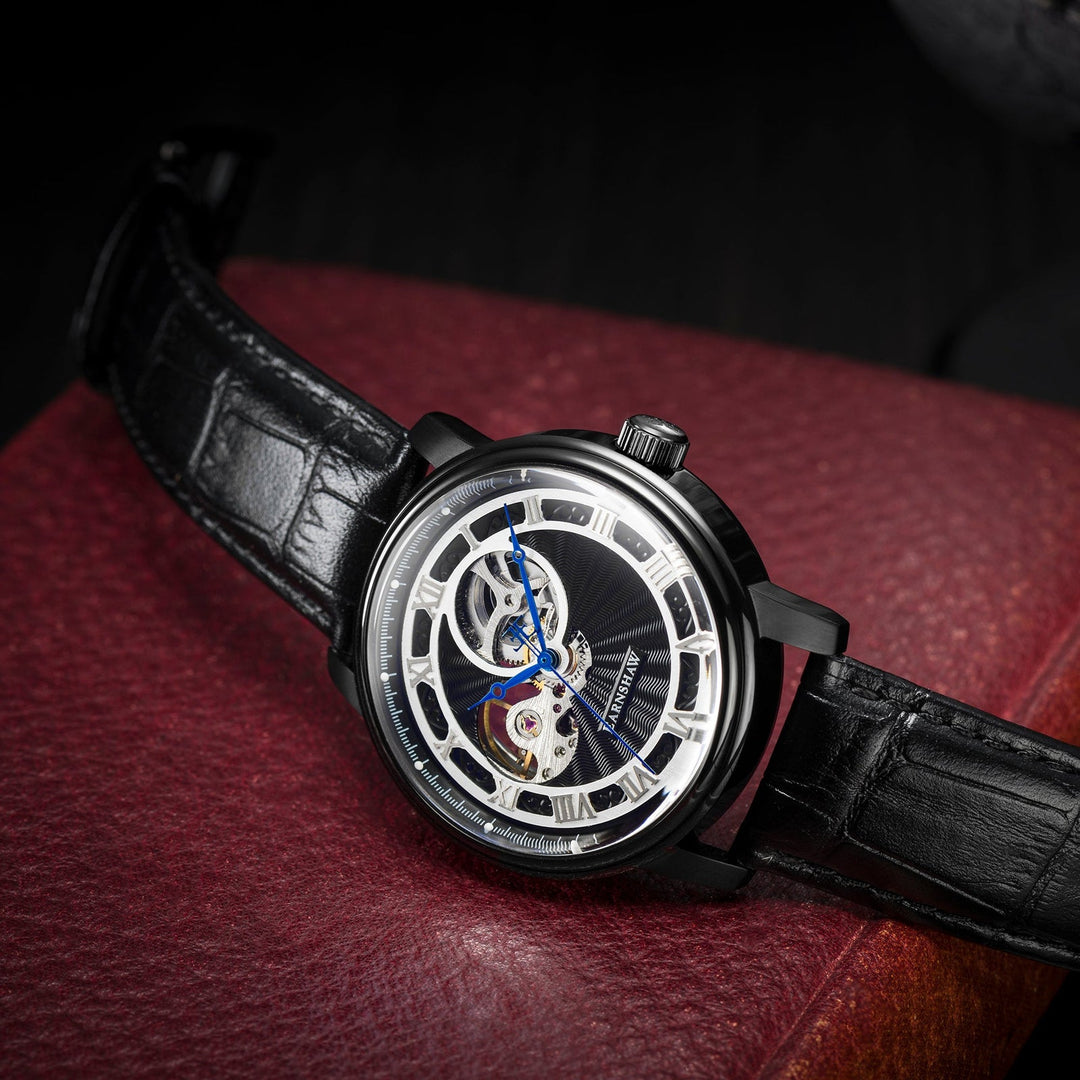Earnshaw Westminster Mechanical Skeleton Obsidian Black