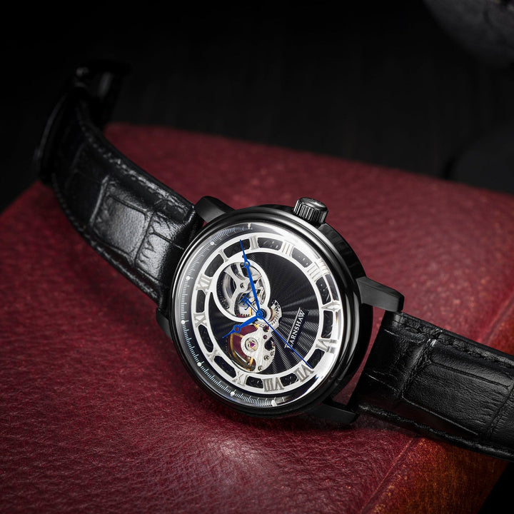 Earnshaw Westminster Mechanical Skeleton Obsidian Black