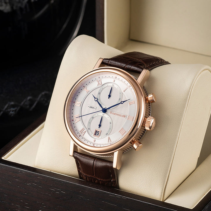 Earnshaw Beaufort Dual Eye Chronograph Classic Rose Gold