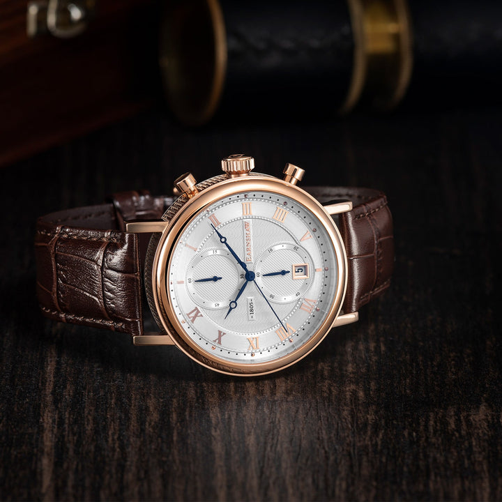 Earnshaw Beaufort Dual Eye Chronograph Classic Rose Gold