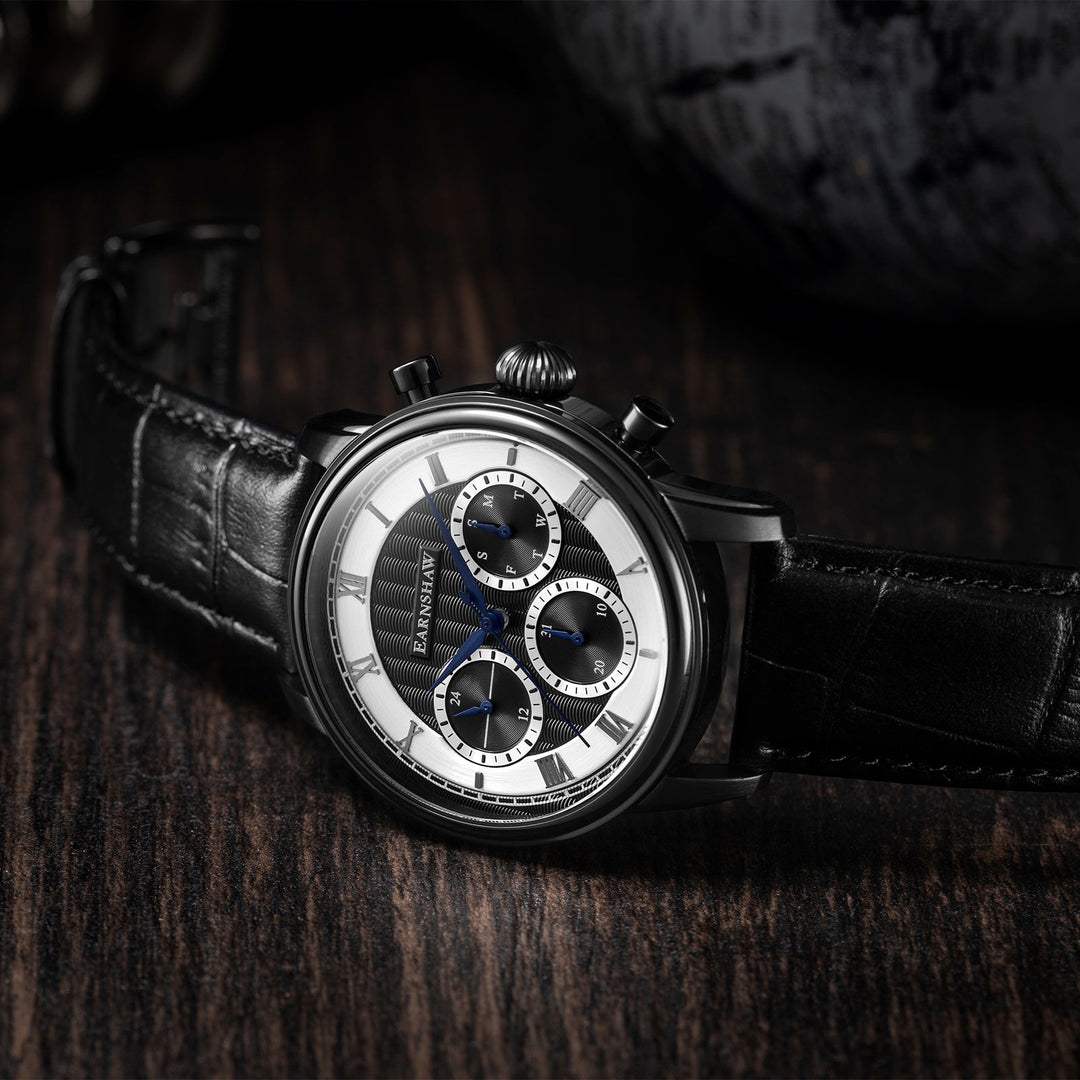 Earnshaw Longitude Multi-Function Stormy Black