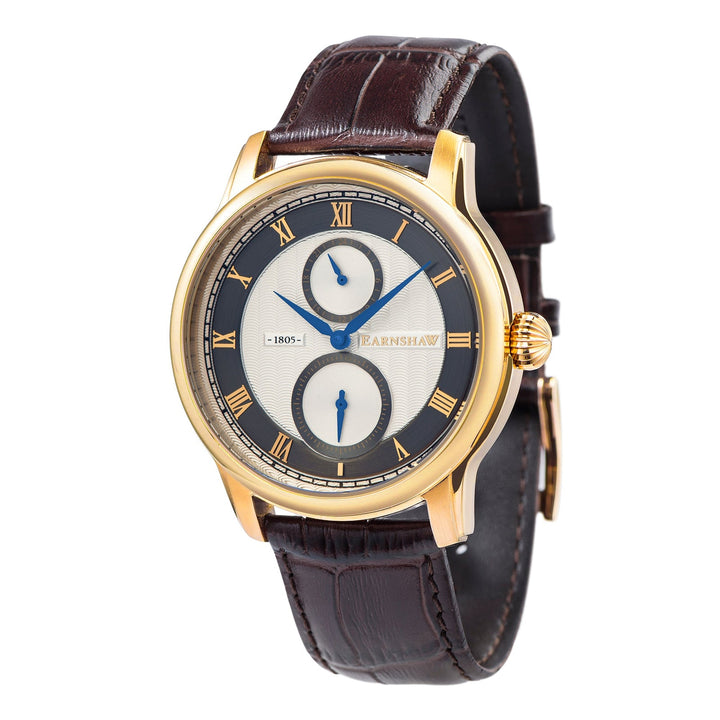 Earnshaw Longitude Dual Eye Multi-Function Black And Gold