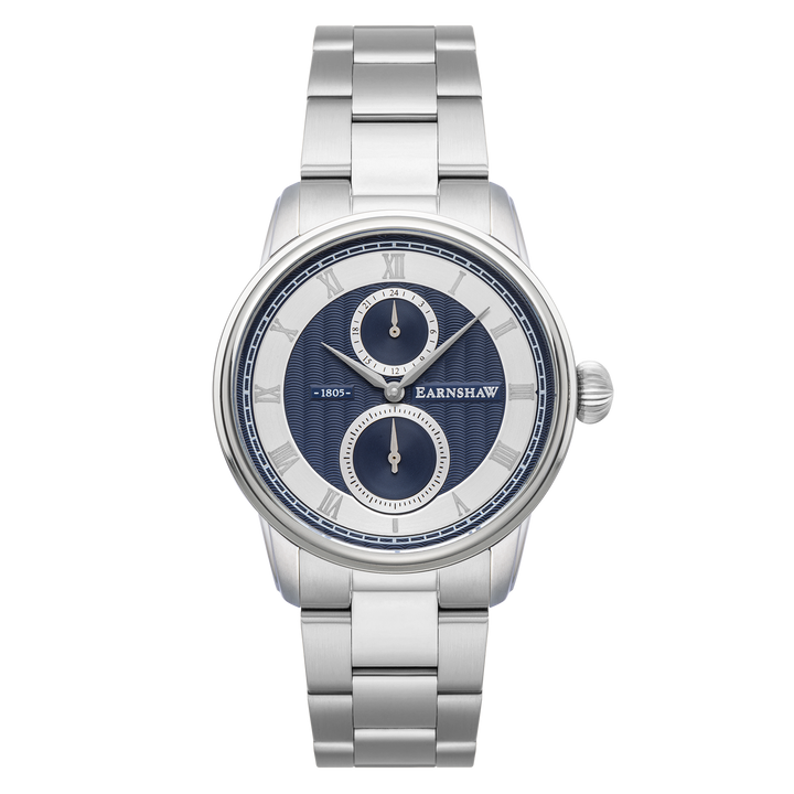 Earnshaw Longitude Dual Eye Multi-Function Naval Blue