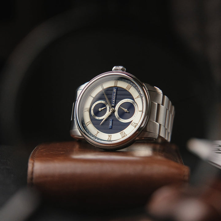 Earnshaw Longitude Dual Eye Multi-Function Naval Blue