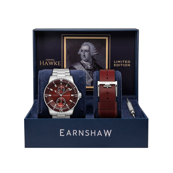 Earnshaw Hawke Power Reserve Rosewood Red