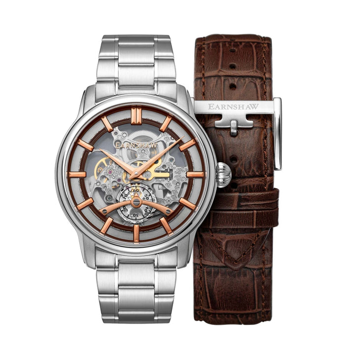 Earnshaw Longitude Whiston Automatic Limited Edition Brown Rose Gold