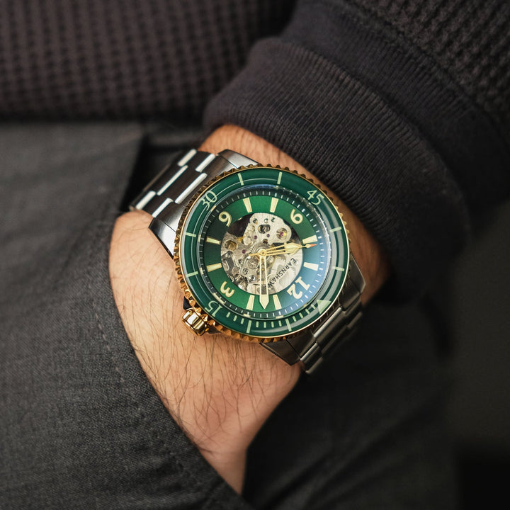Earnshaw Duncan Skeleton Automatic Regal Green