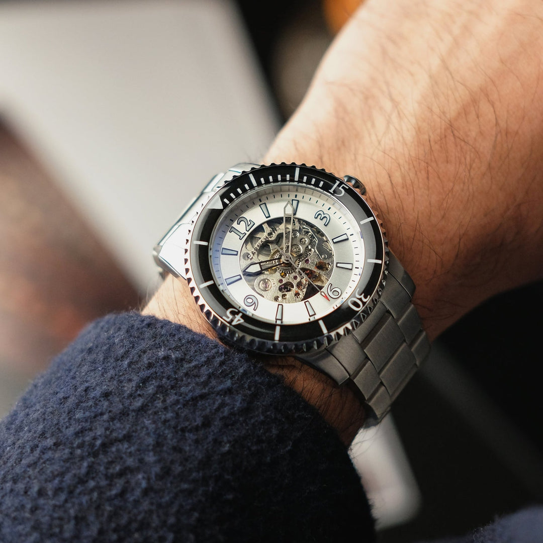 Earnshaw Duncan Skeleton Automatic Frost White