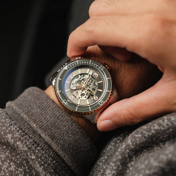 Earnshaw Duncan Skeleton Automatic Fog Grey